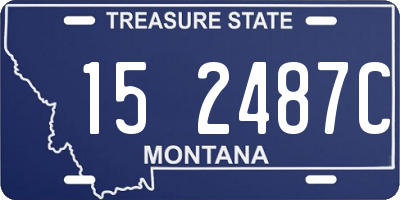MT license plate 152487C