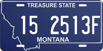 MT license plate 152513F