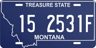 MT license plate 152531F