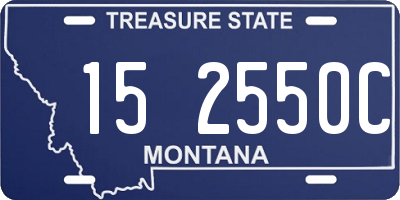 MT license plate 152550C