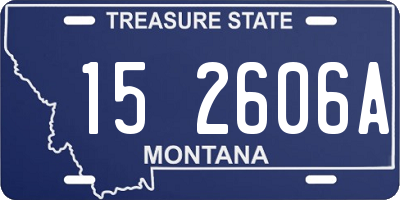 MT license plate 152606A