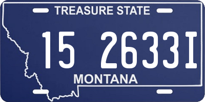 MT license plate 152633I