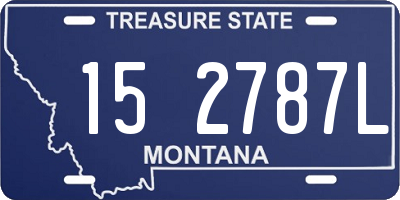 MT license plate 152787L