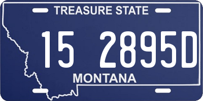 MT license plate 152895D