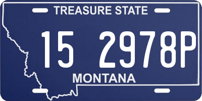 MT license plate 152978P