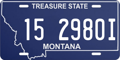 MT license plate 152980I