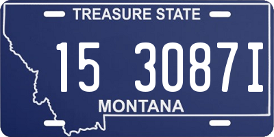 MT license plate 153087I