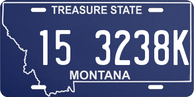 MT license plate 153238K