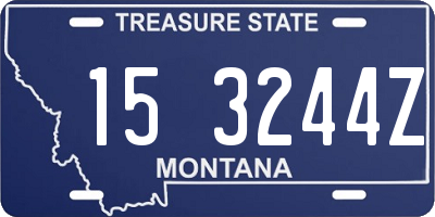 MT license plate 153244Z