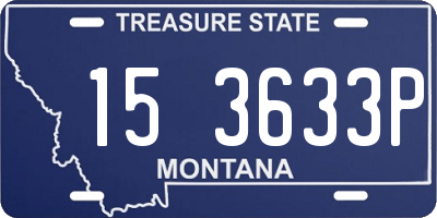 MT license plate 153633P