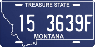 MT license plate 153639F
