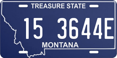 MT license plate 153644E