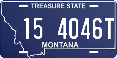 MT license plate 154046T