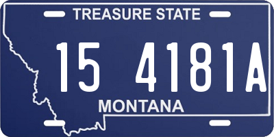 MT license plate 154181A