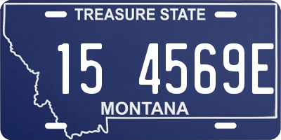 MT license plate 154569E