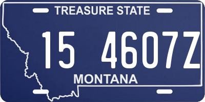 MT license plate 154607Z