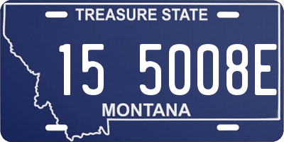 MT license plate 155008E