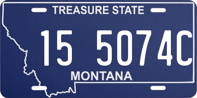 MT license plate 155074C