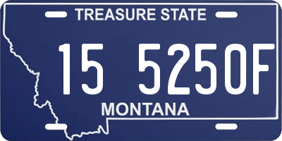MT license plate 155250F