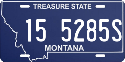 MT license plate 155285S