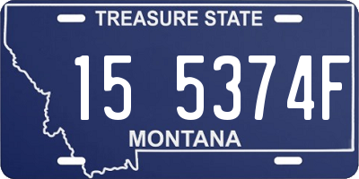MT license plate 155374F