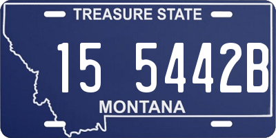 MT license plate 155442B