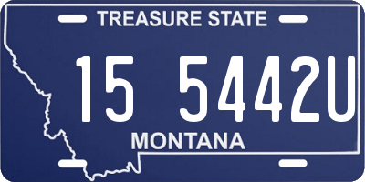 MT license plate 155442U