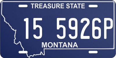 MT license plate 155926P