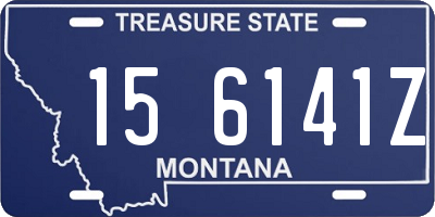 MT license plate 156141Z