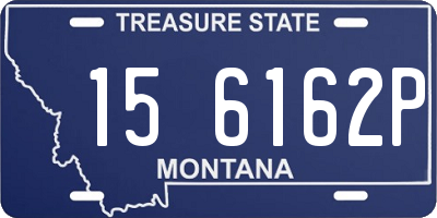 MT license plate 156162P
