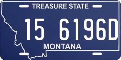 MT license plate 156196D