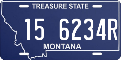 MT license plate 156234R