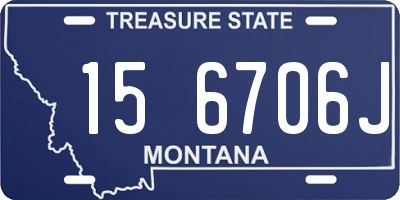 MT license plate 156706J