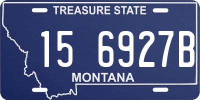 MT license plate 156927B