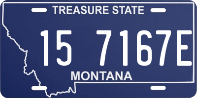 MT license plate 157167E