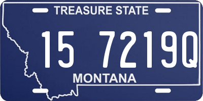 MT license plate 157219Q
