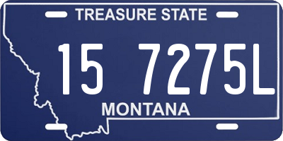 MT license plate 157275L