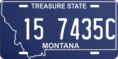 MT license plate 157435C