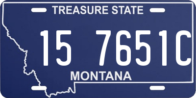 MT license plate 157651C