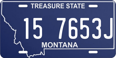 MT license plate 157653J