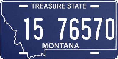 MT license plate 157657O