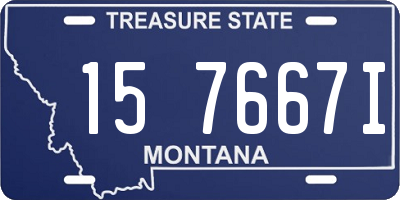 MT license plate 157667I