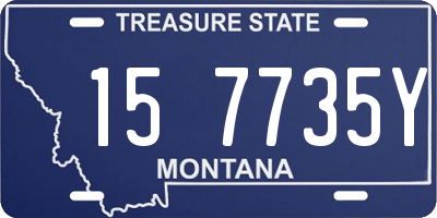 MT license plate 157735Y