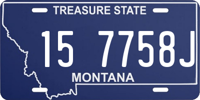 MT license plate 157758J