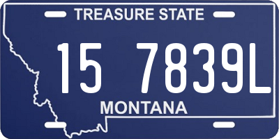 MT license plate 157839L