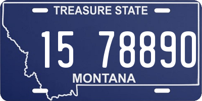 MT license plate 157889O
