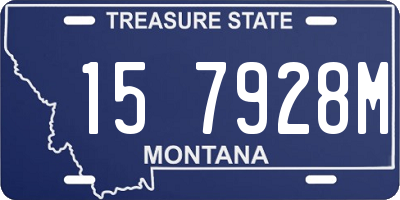 MT license plate 157928M
