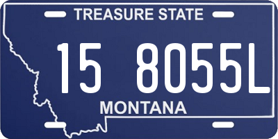 MT license plate 158055L