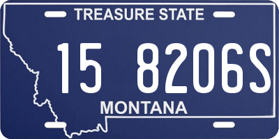 MT license plate 158206S