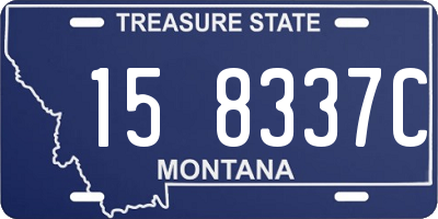 MT license plate 158337C